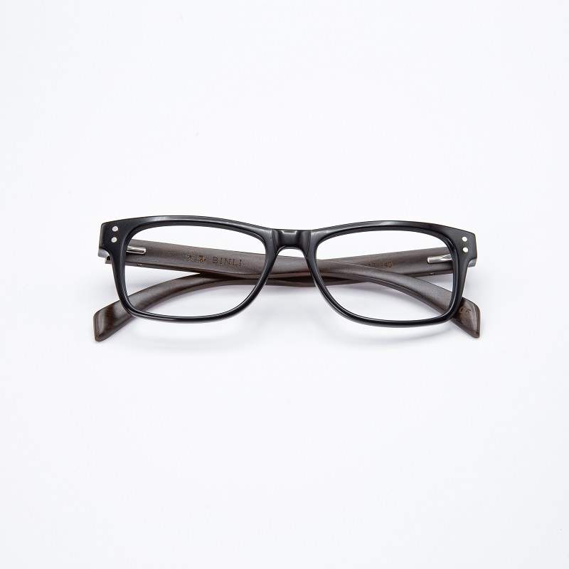 rectangle  wood eyeglasses 3087